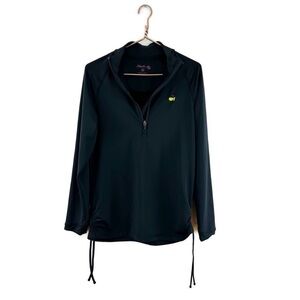 NWT Masters Golf Tournament Magnolia Lane Women’s Black Quarter Zip Size L